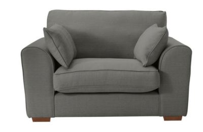 Collection New Ashdown Fabric Cuddle Chair - Grey.